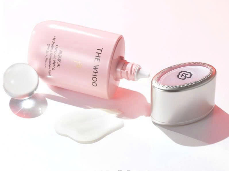 Kem Chống Nắng Dạng Sữa The Whoo Hồng Gongjinhyang Hydrating Sunscreen Fluid 60ml