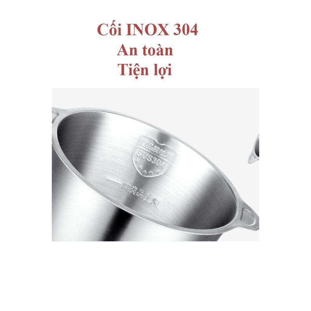 Máy xay thịt cối inox 2L, công suất 300W, xay tỏi ớt, rau củ... xay đa năng tiện lợi nhỏ gọn