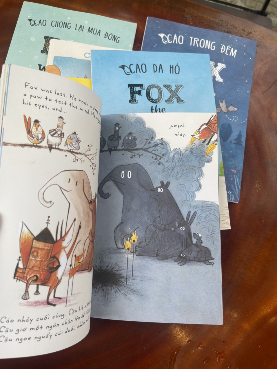 boxset FOX CHÚ CÁO TINH NGHỊCH – TRỌN BỘ 6 CUỐN – SONG NGỮ VIỆT ANH – IN MÀU TOÀN BỘ - SAN HÔ BOOKS -