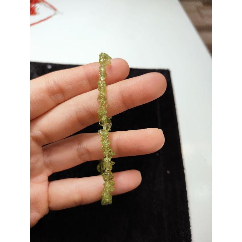 Lắc tay ng ọc peridot oliu