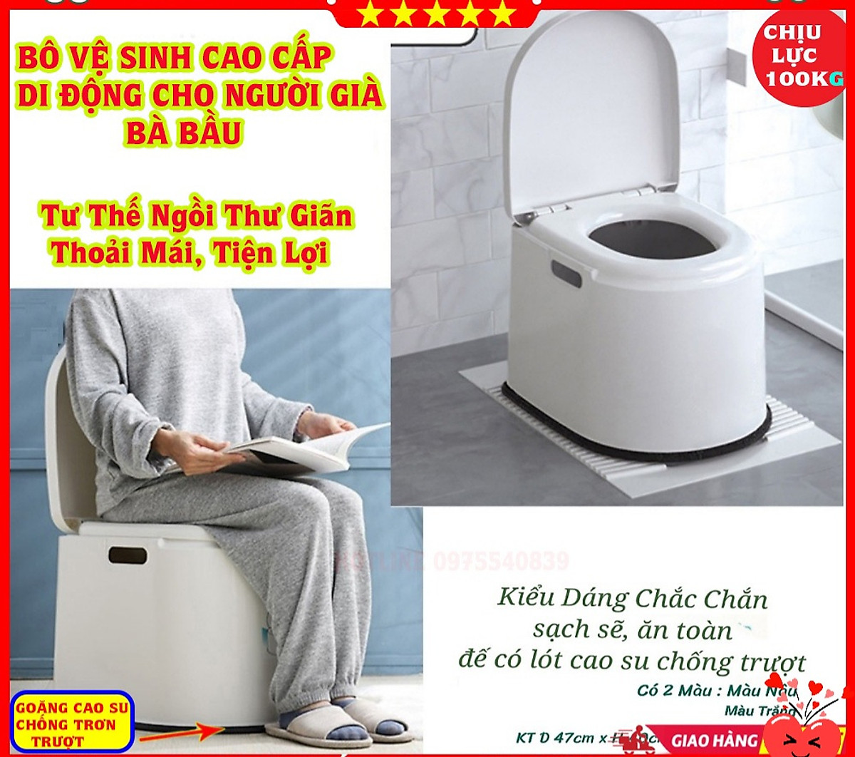 Bô vệ sinh di động cho người già mã 0309