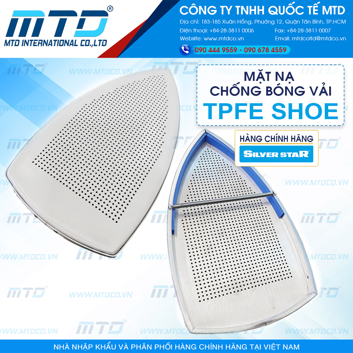 Mặt nạ bàn ủi ES-94A và ES-300 Silver Star - Hàng Chính Hãng