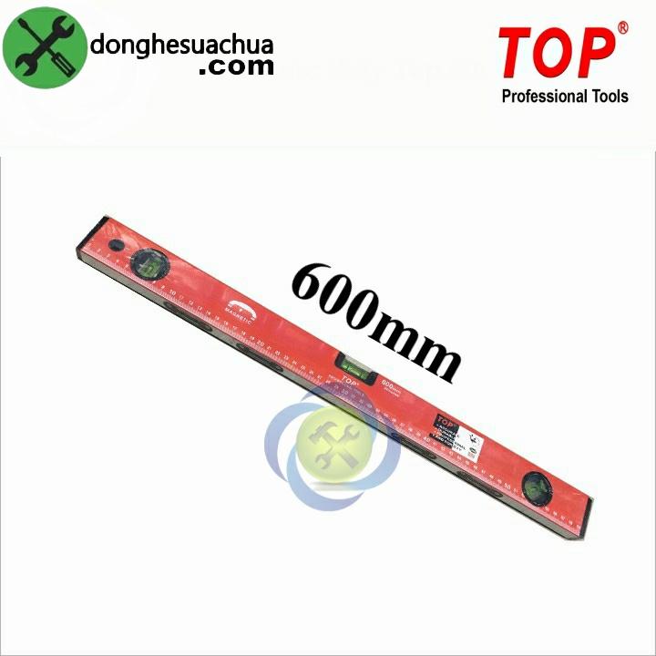 Thước thủy 600mm TOP TT-600 có từ tính thân màu đỏ