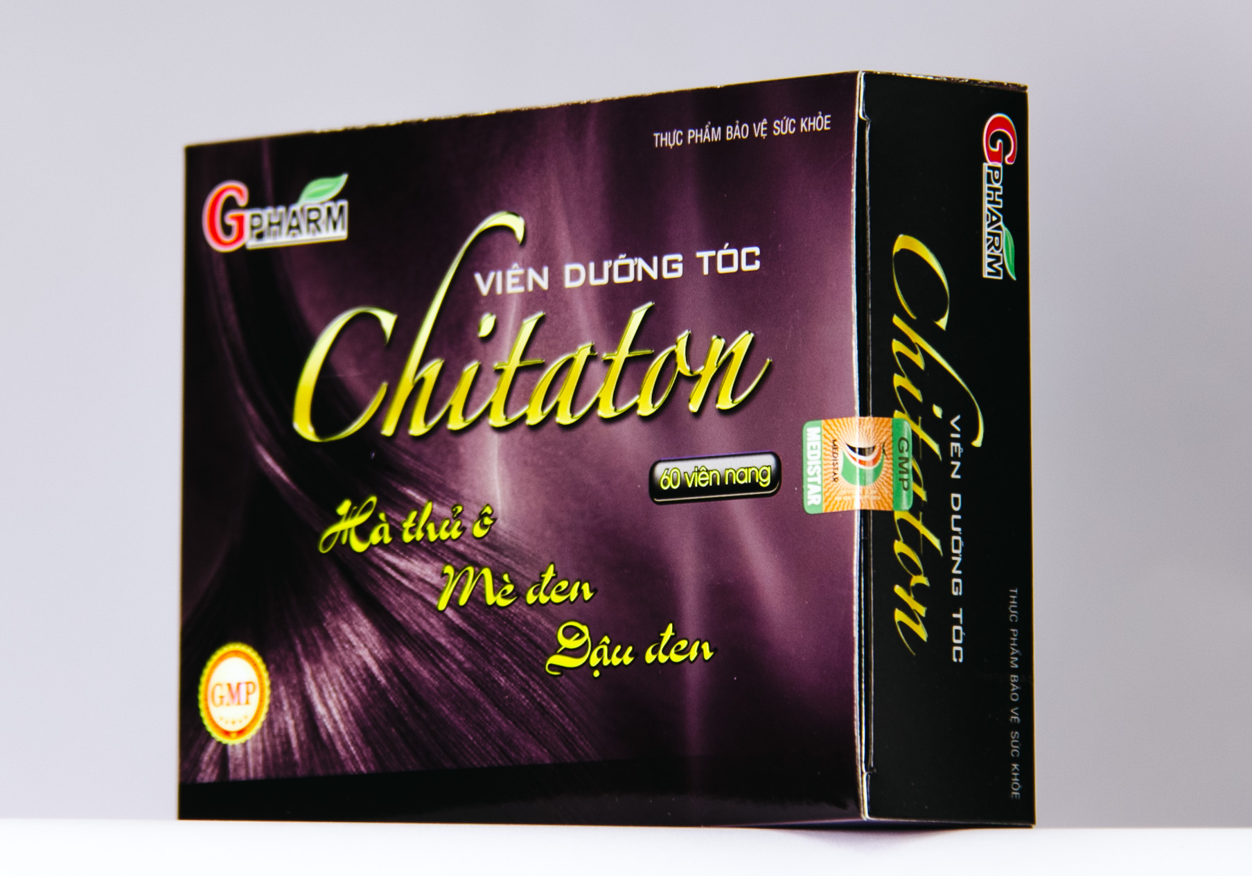 Viên Dưỡng Tóc CHITATON hỗ trợ bổ huyết giúp đen tóc, nuôi dưỡng tóc chắc khỏe, giảm rụng tóc, tóc bạc sớm