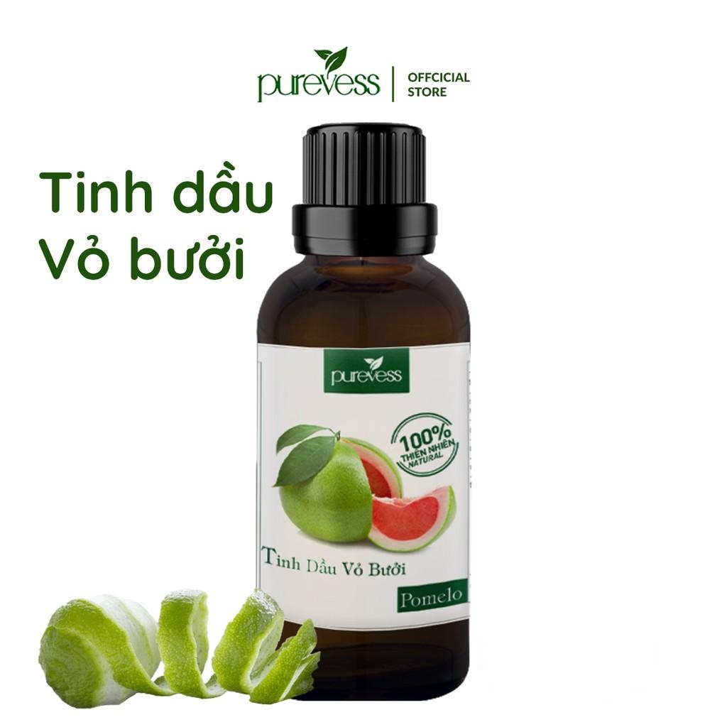 Tinh dầu Vỏ Bưởi Purevess 50ml giúp thư giãn giảm tóc gẫy rụng giúp tóc chắc khỏe và bóng mượt