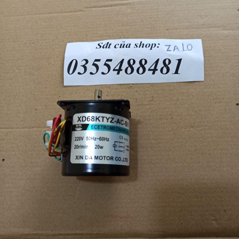 Mô tơ giảm tốc 220v 20w + ốc nhông