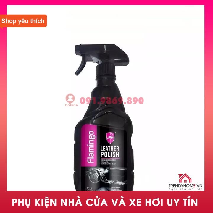 Xịt dưỡng nội thất ghế da Flamingo leather polish F029 loại cao cấp hàng chính hãng