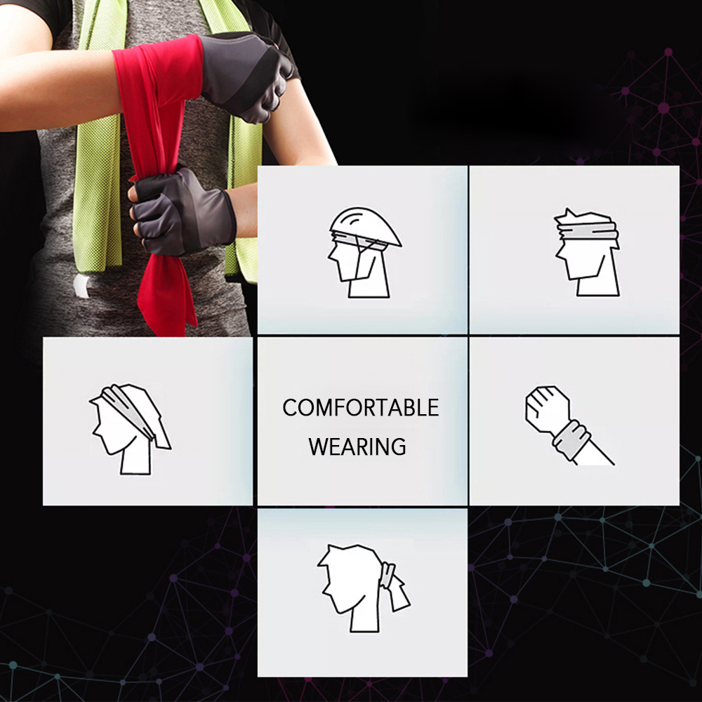 Băng đô thể thao Nam Làm bằng polyester, thấm hút và nhanh khô dài 38in có thể điều chỉnh