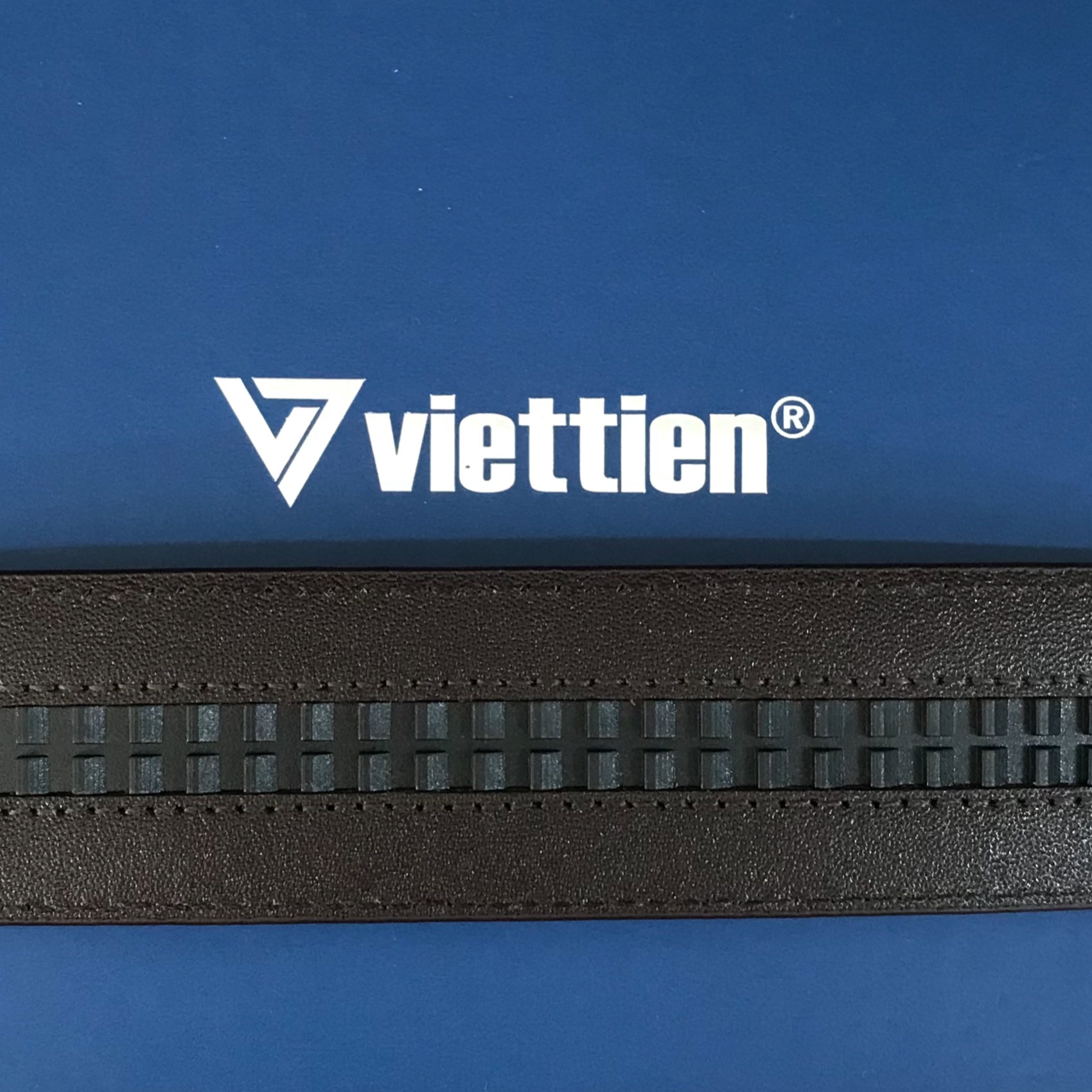 Viettien - Dây nịt nam thắt lưng nam chất liệu da bò thật khóa tự động hàng hiệu cao cấp