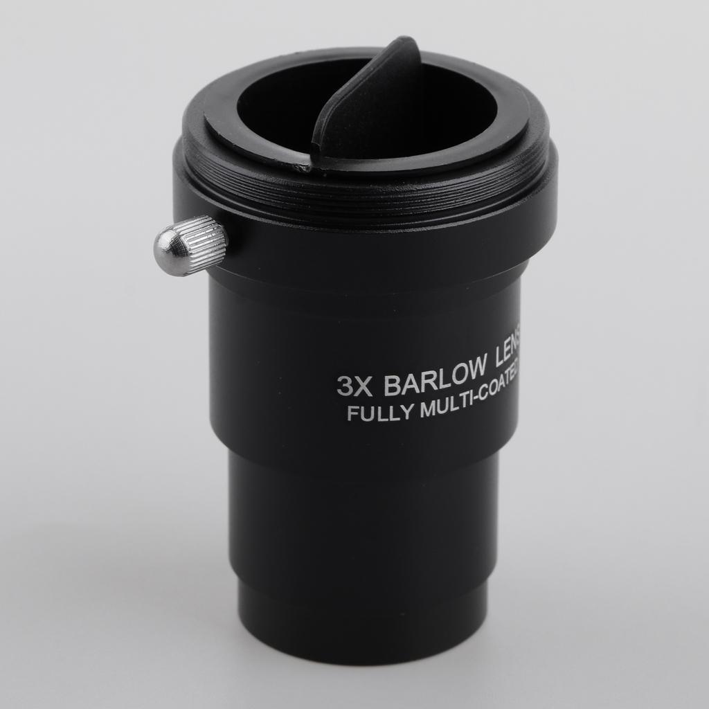 Barlow Lens 1.25"/31.7mm Astronomy Telescope Eyepiece 3X & Black Filter