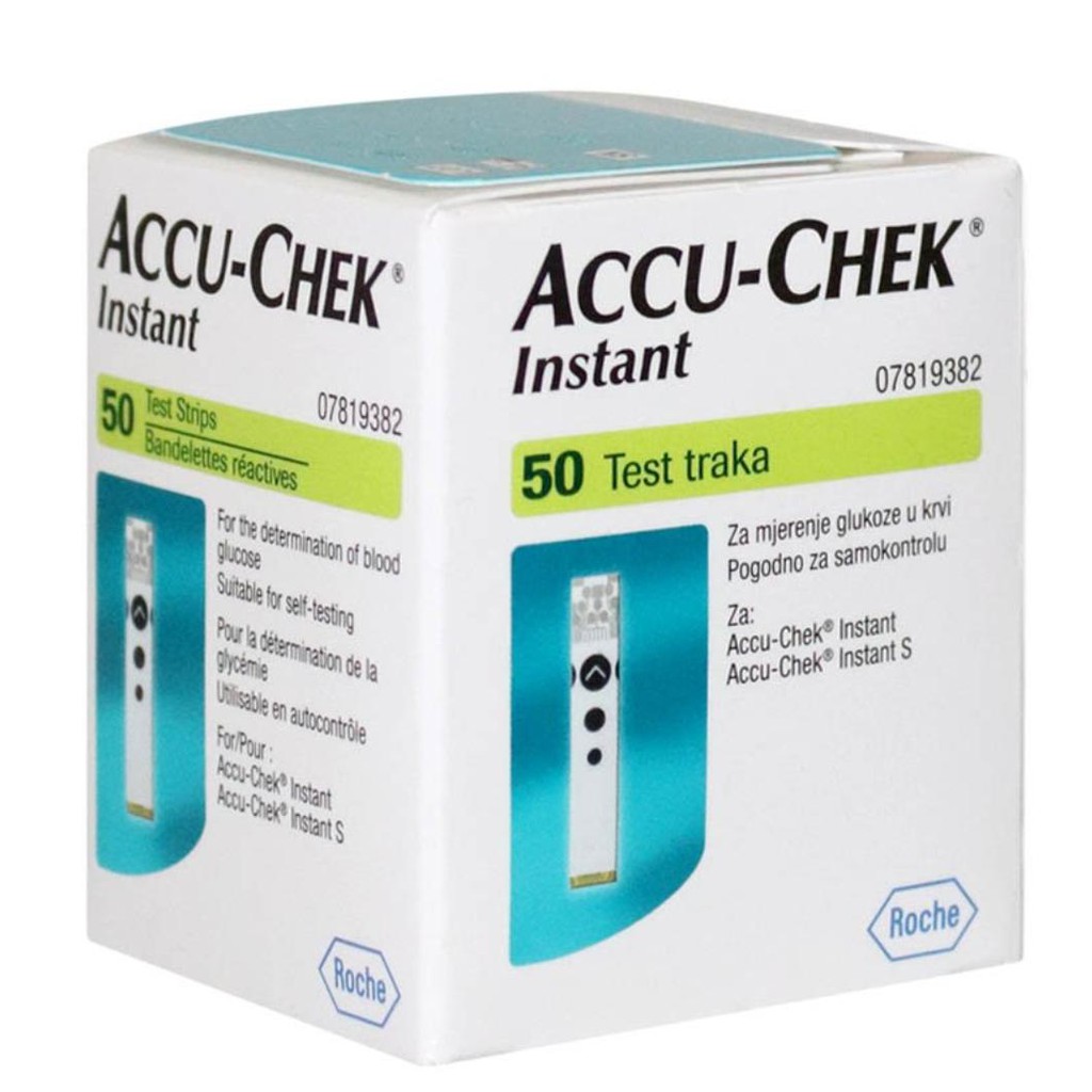 Hộp 50 que thử đường Accu Chek Instant