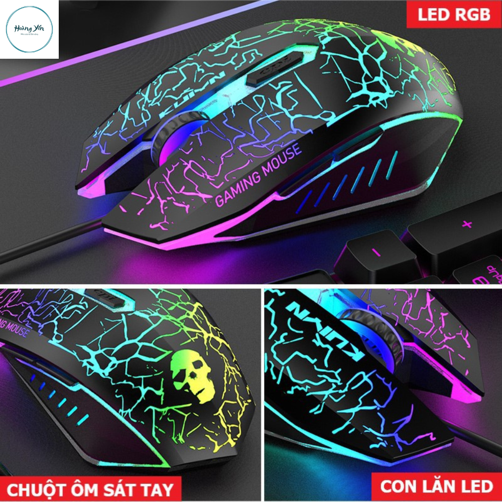 Bộ Bàn Phím Và Chuột Chơi Game Có 10 Chế Độ Led Khác Nhau T6RGB Super PRO 2022 Tương Thích Máy Tính PC Laptop