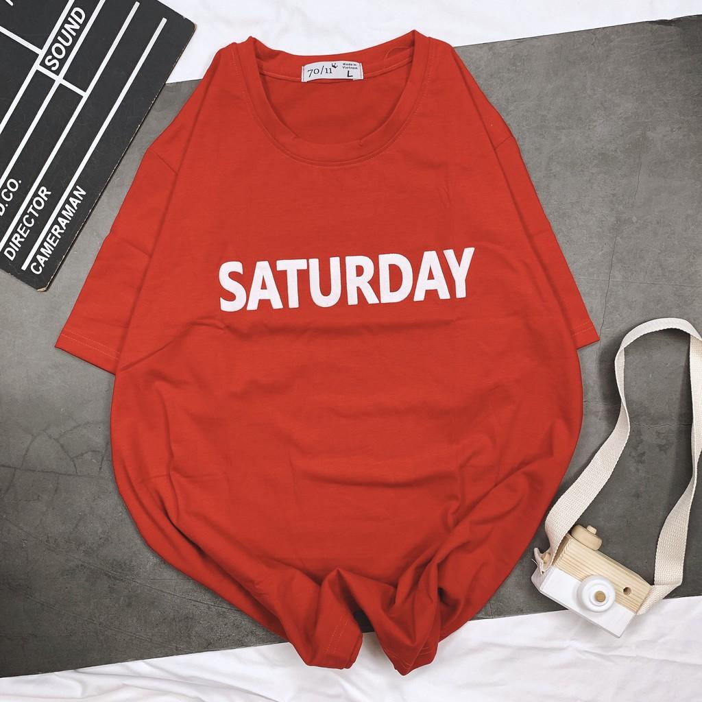 - Áo thun tay ngắn Be Yourself unisex size M L XL - Các ngày trong tuần