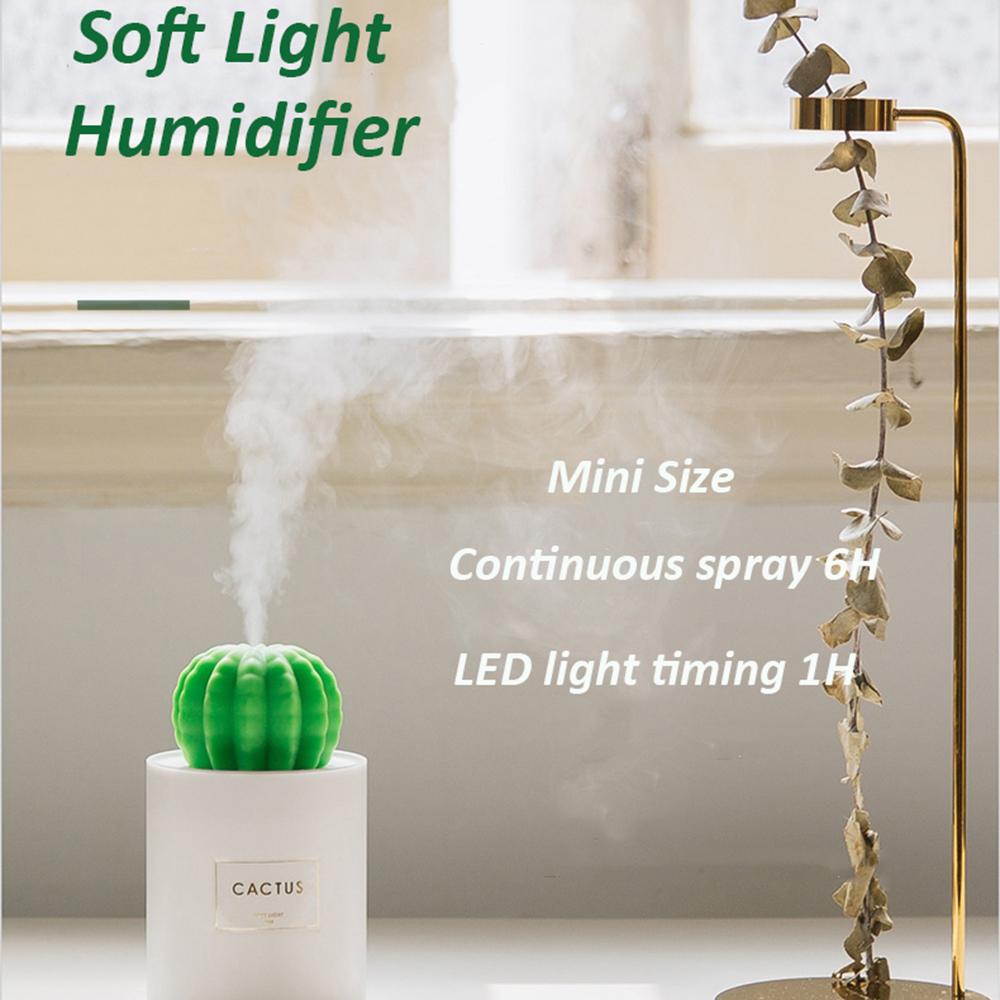 USB Tinh Máy Khuếch Tán Tinh Dầu Siêu Âm Thanh Mát Sương Máy Tạo Độ Ẩm Không Khí Mềm Mại Ấm Áp Đèn Ngủ LED Cho Văn Phòng Nhà Xe Ô Tô