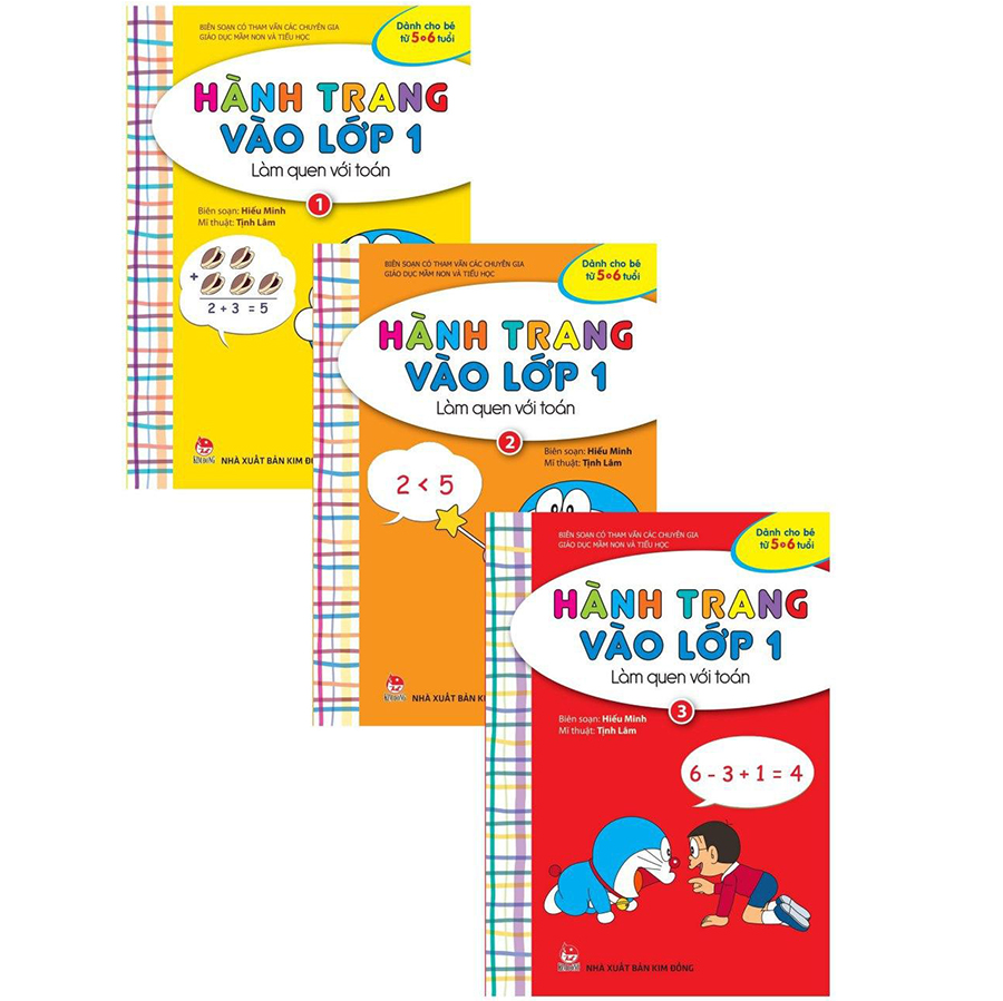 Combo Hành Trang Vào Lớp 1: Làm Quen Với Toán (3 Tập)