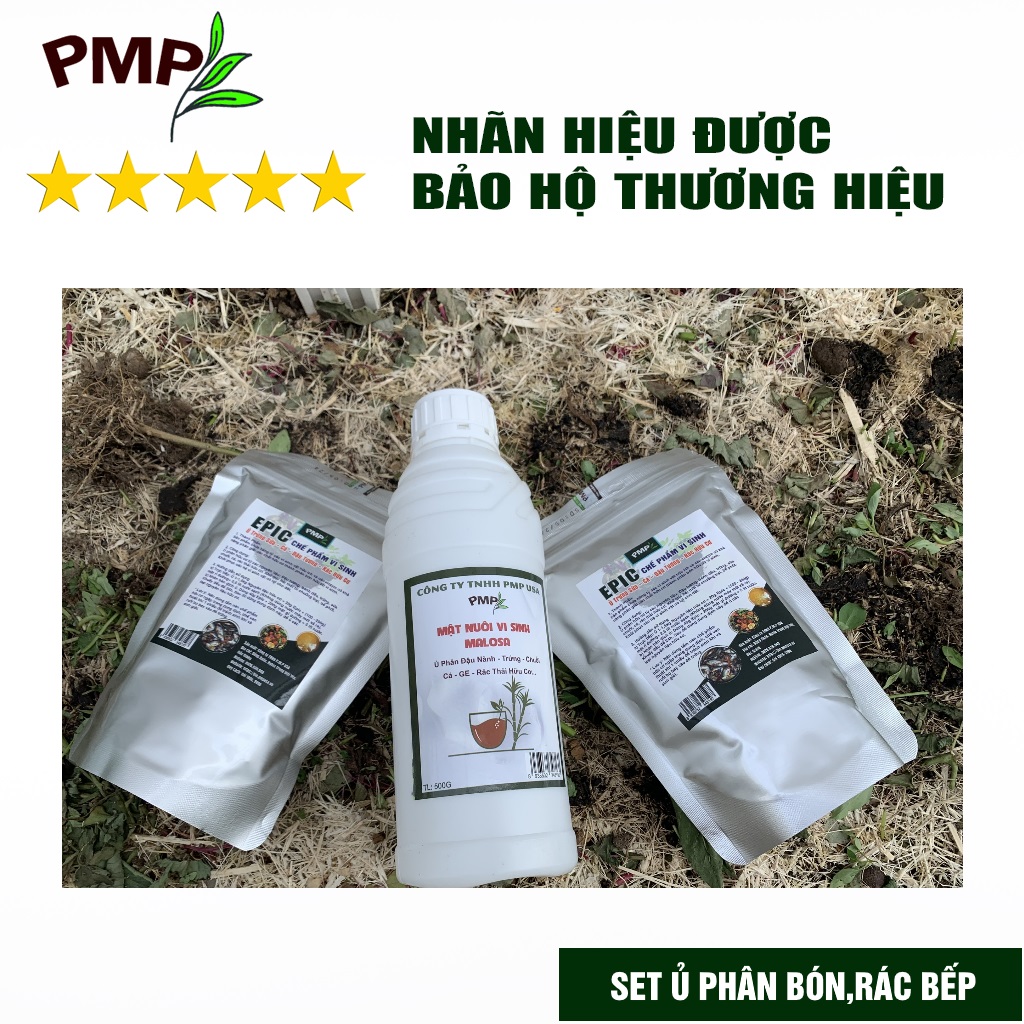 Chế phẩm vi sinh Epic PMP Ủ Rác Hữu Cơ Sinh Hoạt, Đậu Nành, Trứng, Chuối, Cá 200g