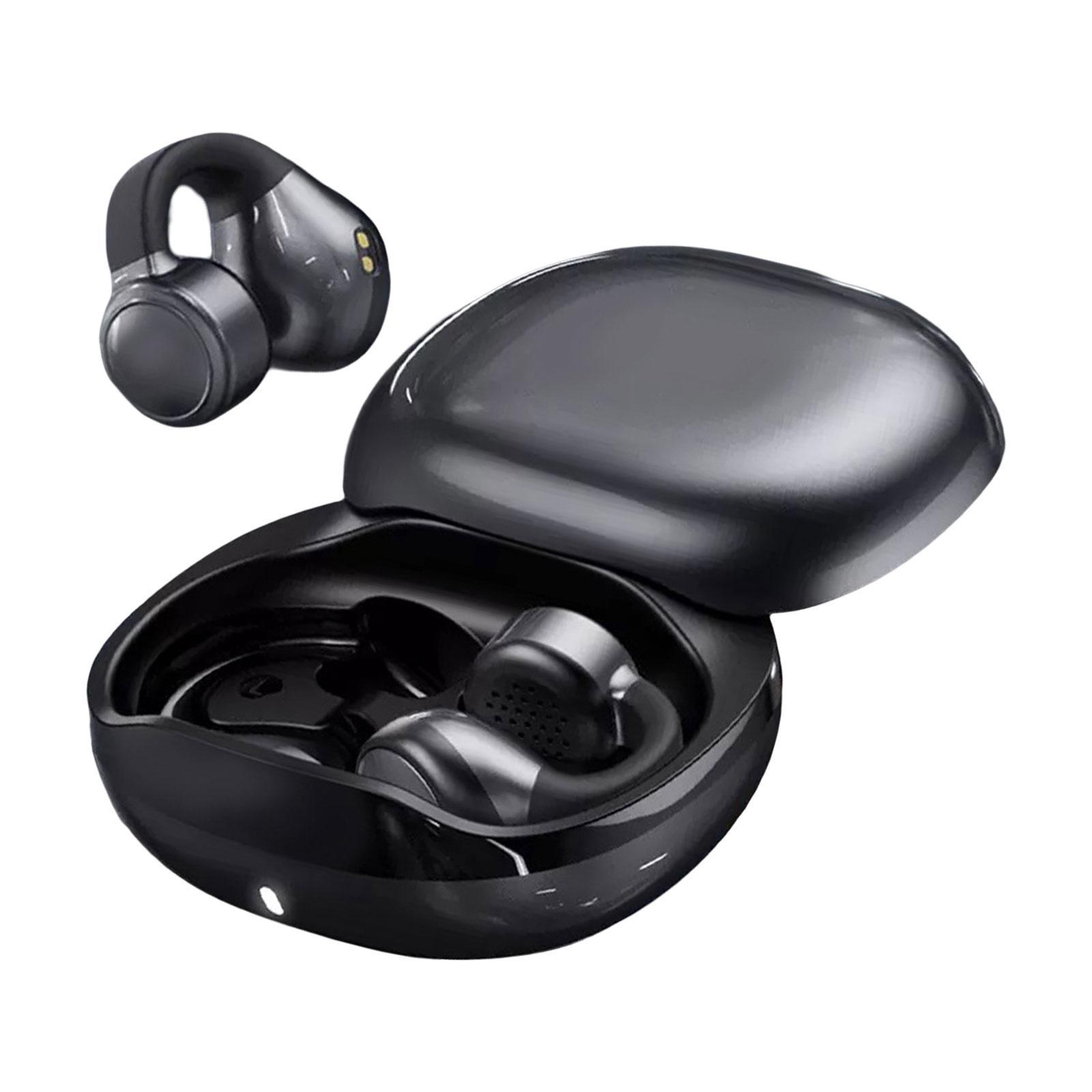 Sport Headphones Earphones V5.3 Ear Clip wearing Ergonomic Lightweight Noise Cancelling Earpiece Headset for All Smart Phones Music Computer