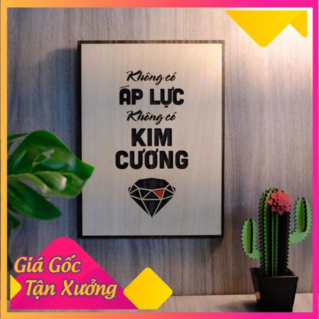 Tranh treo tường Gỗ trang trí phòng tạo động lực