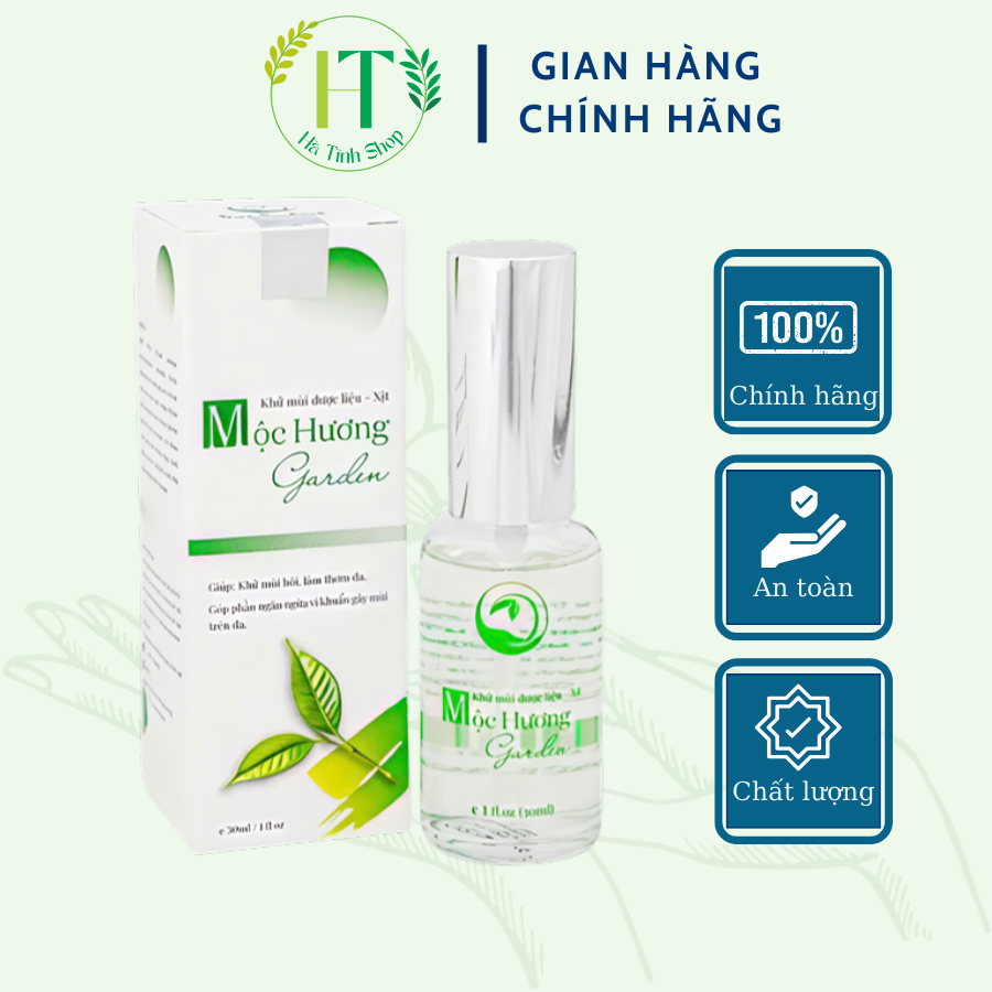 Khử mùi dược liệu Mộc Hương Garden Thanh Mộc Hương giảm tiết mồ hôi cho nách và chân 30ml