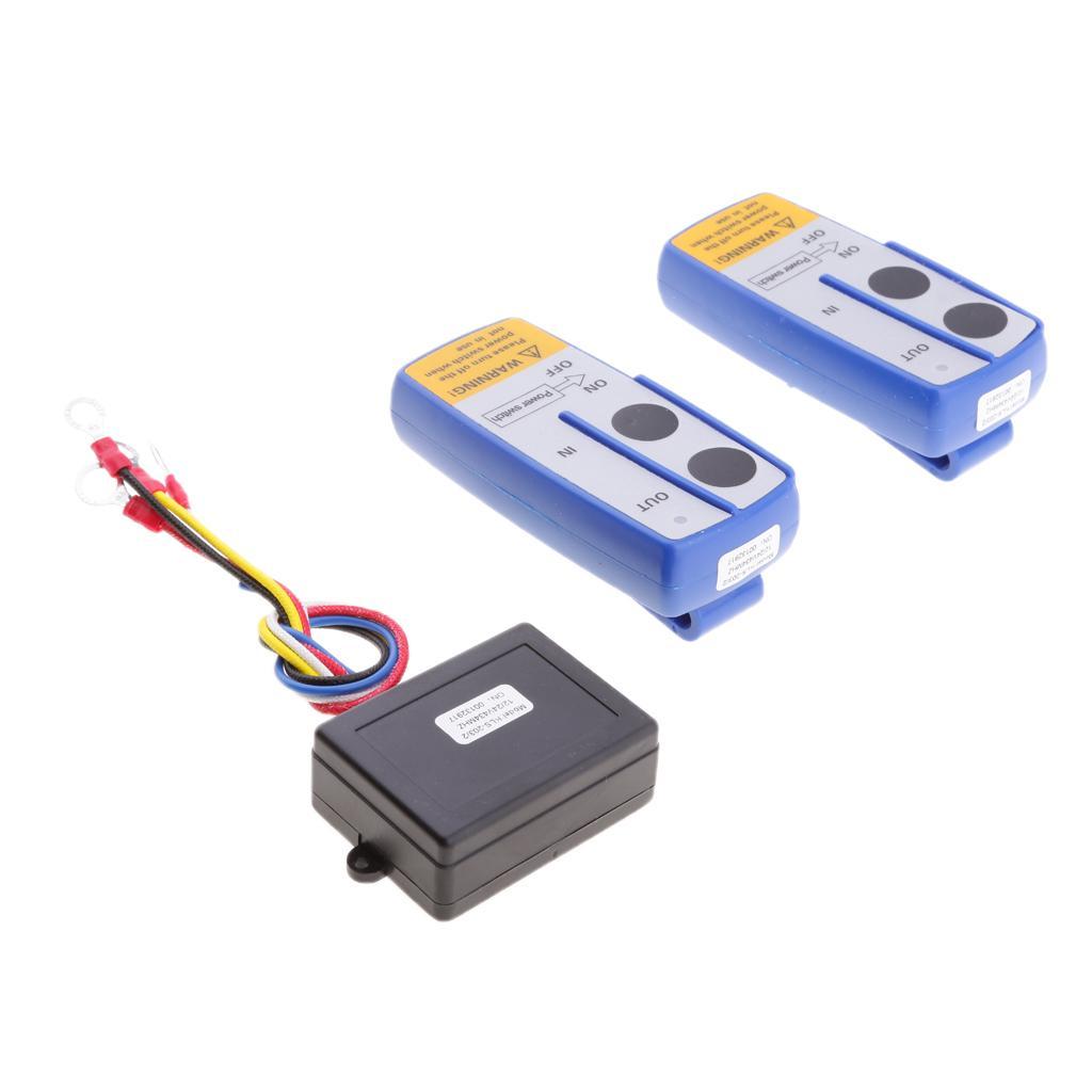 98ft Car Auto Dual Switches Wireless Winch Remote Control Conversion Kit
