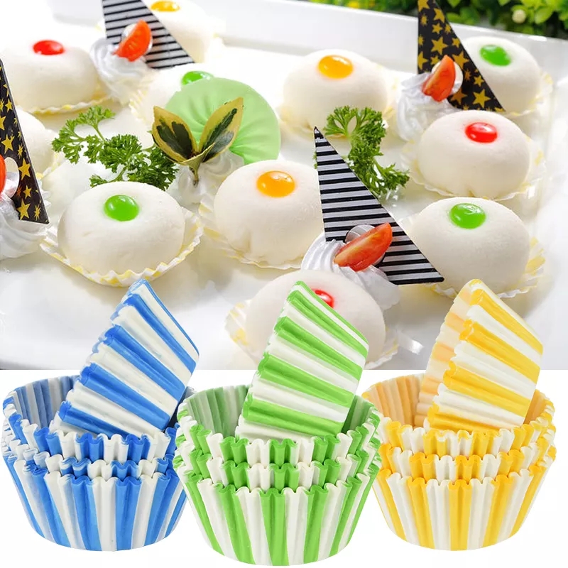 100 Khuôn Giấy Lót KETILO Giấy Mềm Cao 3cm Lót Cupcake, Bánh Hấp, Bánh Nướng Nhiều Màu, Hình-CHÍNH HÃNG( Giao Ngẫu Nhiên) CC1