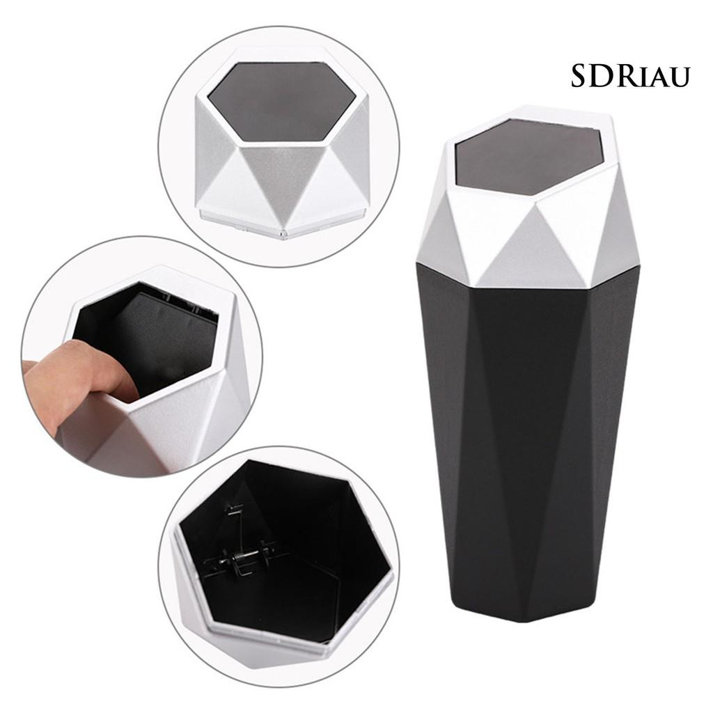 Thùng Rác Mini Trên Xe Hơi Kèm Nắp Đậy Tiện Dụng