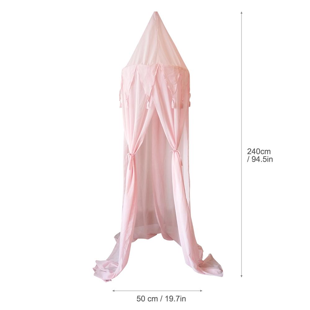 Lều treo công chúa tua rua trang trí phòng trẻ