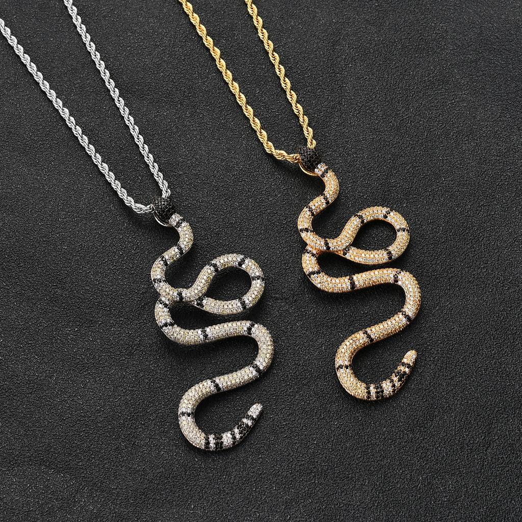 Rapper Essentials-Snake Shape Pendant Necklace-Personality