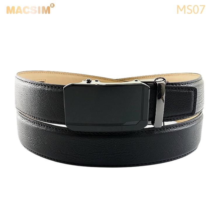 Thắt lưng nam -Dây nịt nam da thật cao cấp nhãn hiệu Macsim MS07