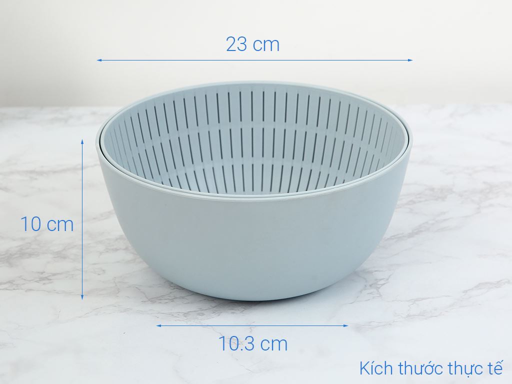 Bộ thau rổ đa năng inochi 23cm