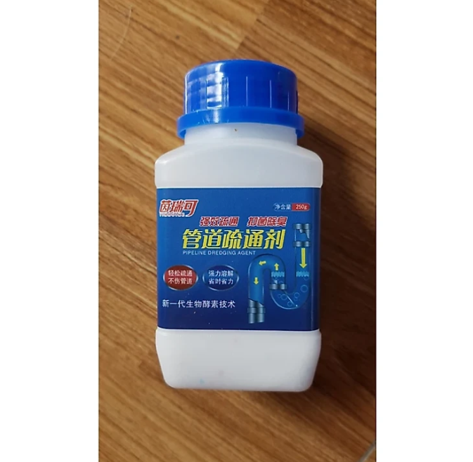 Bột thông cống 01S khử mùi chống nghẹt bồn cầu, lavabo, chậu rửa bát, đường ống phân hủy cực mạnh , xử lý triệt để nhanh chóng loại 260g
