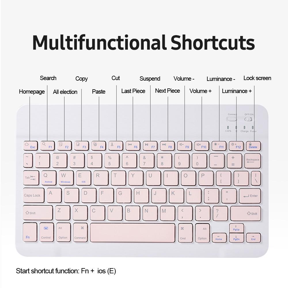 Hộp đựng bàn phím có đèn nền có thể tháo rời tương thích với Ipad