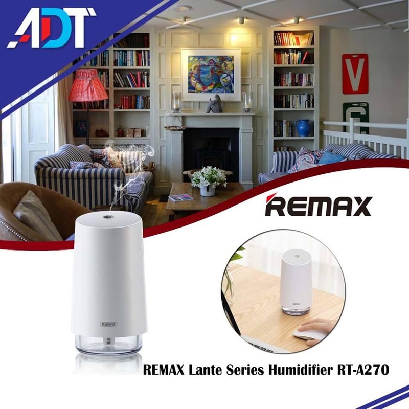 Máy Phun Sương Tạo Độ Ẩm Remax RT-A270 Hàng chính hãng- Tặng Kèm Vòng Tay Đá Thạch Anh 3 Hạt Dây Màu Đỏ