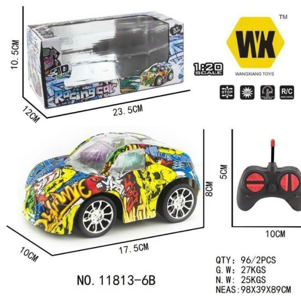 Xe Ô tô điều khiển đồ chơi, xe điều khiển 4 chiều, có đèn led 3D .TL:1.20