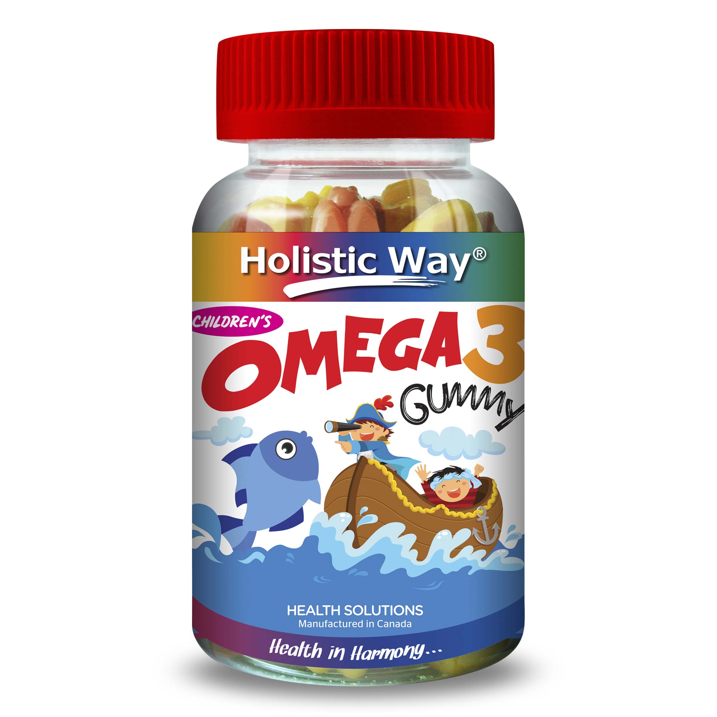 Viên Kẹo Nhai Omega 3 Cho Trẻ Em Giúp Tăng Cường Thị Lực, Giúp Bé Thông Minh Vượt Trội Holistic Way Children's Omega 3 Gummy