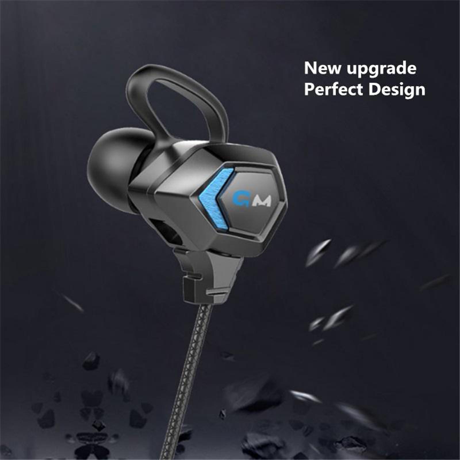 E-Sport Wired in-Ear Gaming Earphone with Adjustable Mic for Xbox, Laptop,