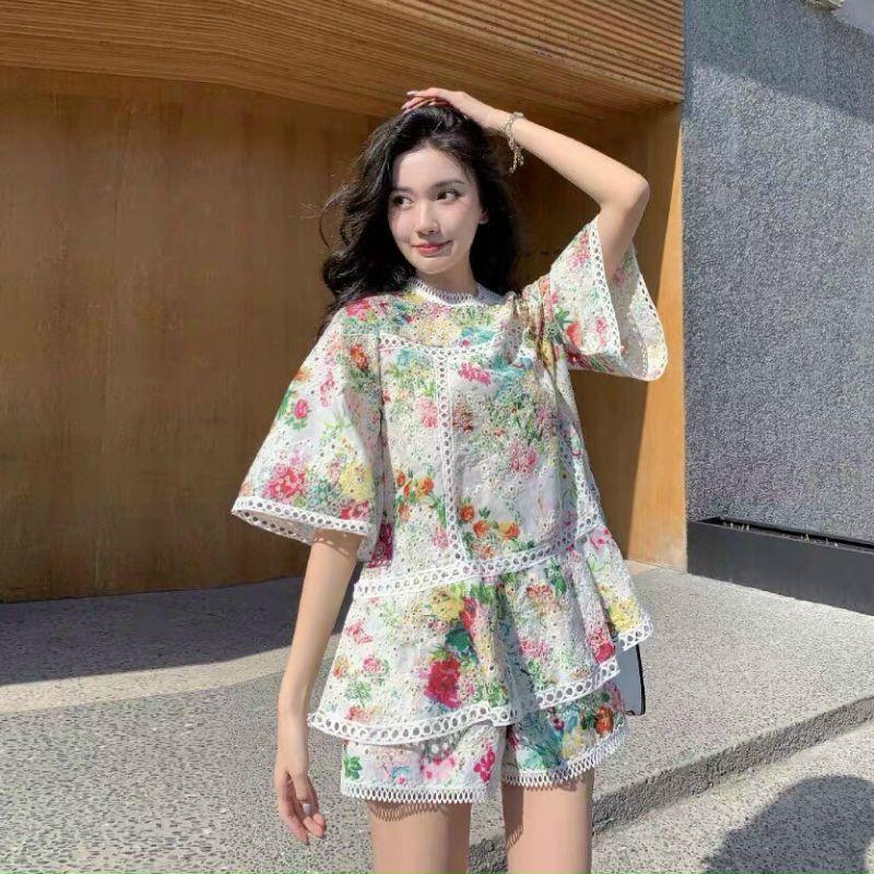 SÉT BỘ SHORT XÔ REN HOA