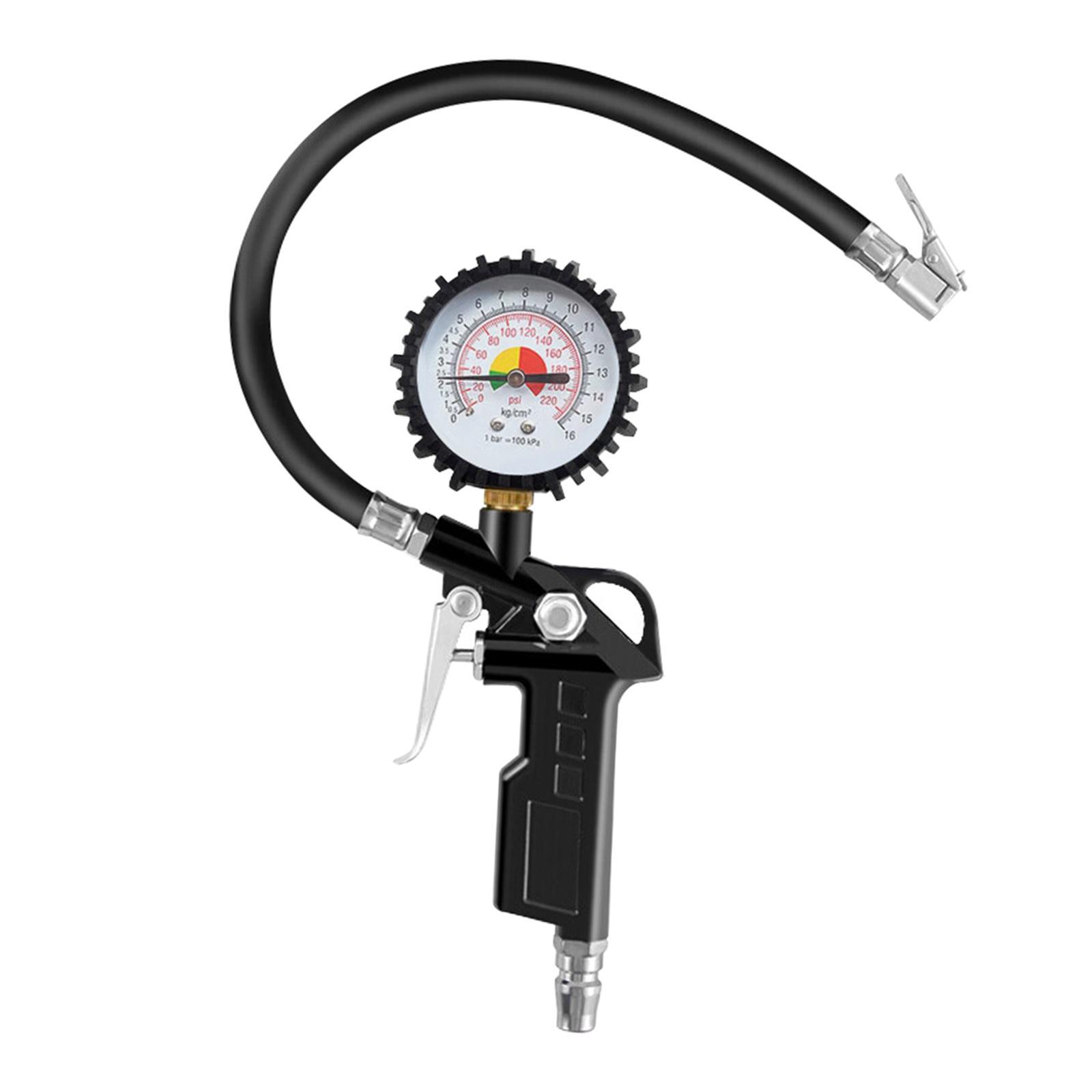 Universal Tire Pressure Gauge Meter Long Tube Measurement Tool Portable High Precision Handheld Tyre Air Pressure Tester for SUV Car RV