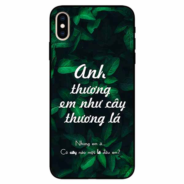 Ốp lưng in cho Iphone X/ Xs Mẫu Anh Thương Em