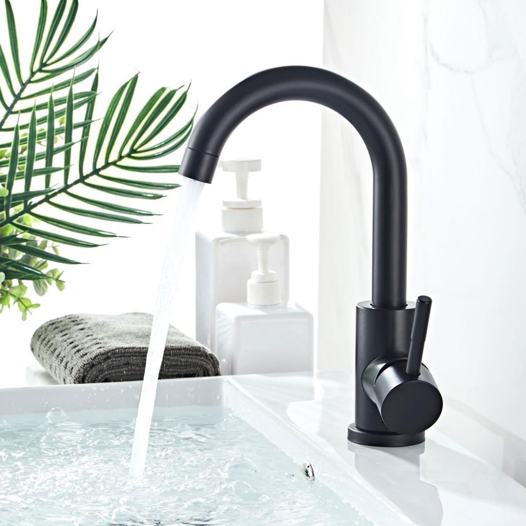 304 Stainless Steel Bathroom Vessel Sink Faucet Water Basin Tap Type 1