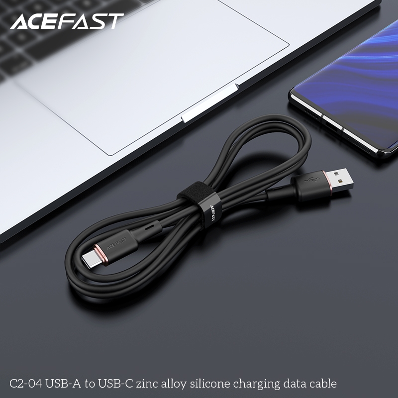 Cáp sạc Acefast cổng USB-A to USB-C (1.2m) - C2-04 Hàng chính hãng Acefast