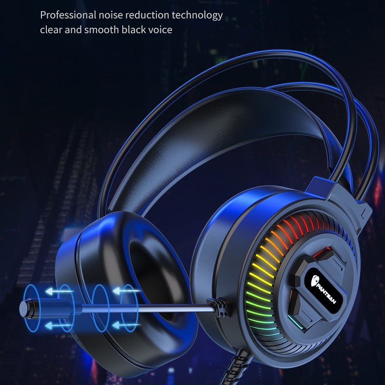 Tai Nghe PSH400 Led RGB Gaming Headset jack USB tiện lợi cho máy tính laptop hàng nhập khẩu