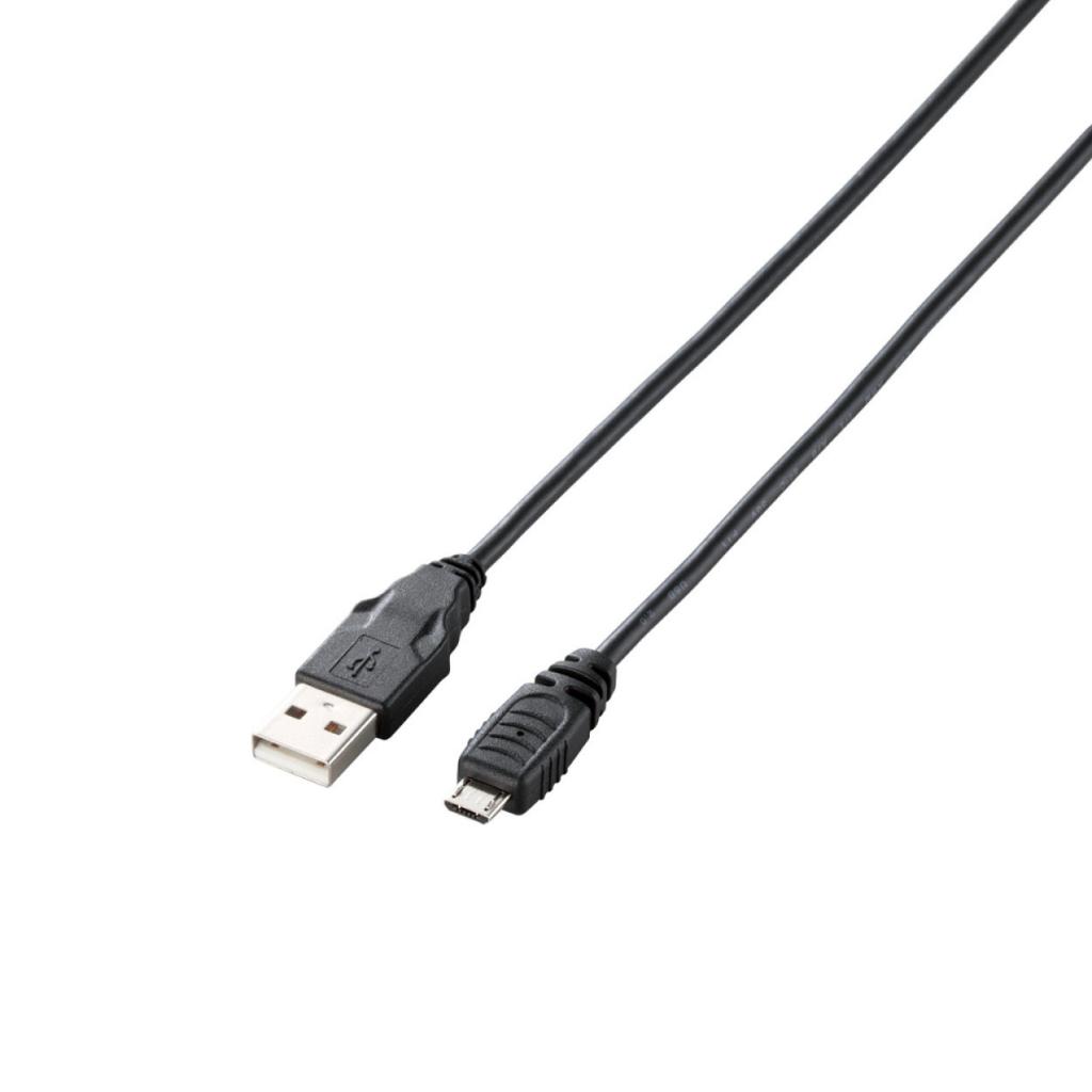 Cáp microUSB (A-microB), 2.0m PS4 ELECOM GM-U2CAMB20BK - Hàng chính hãng