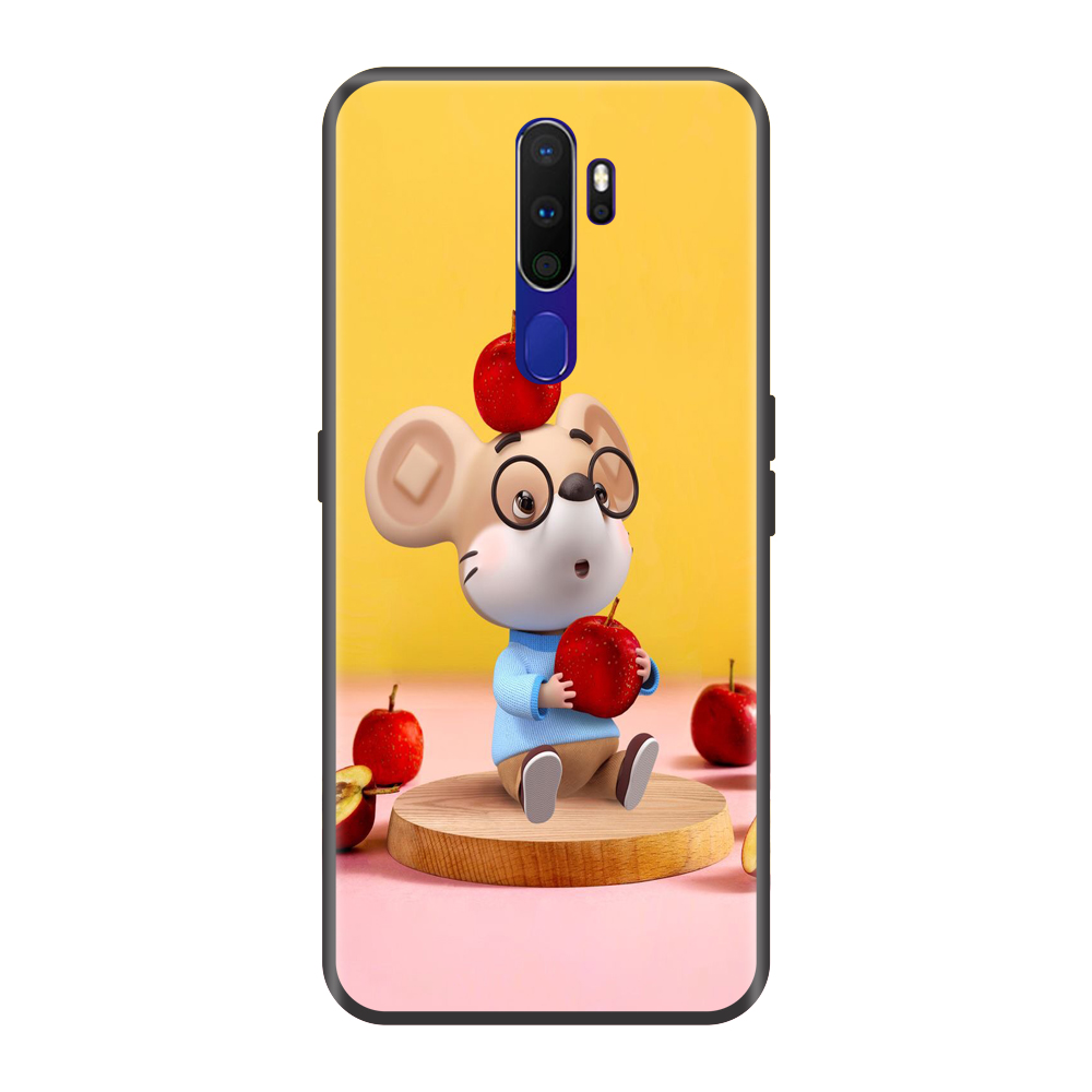 Ốp lưng TPU viền dẻo cho điện thoại OPPO A9 2020 Hình Chuột Tết 2020 Mẫu 11