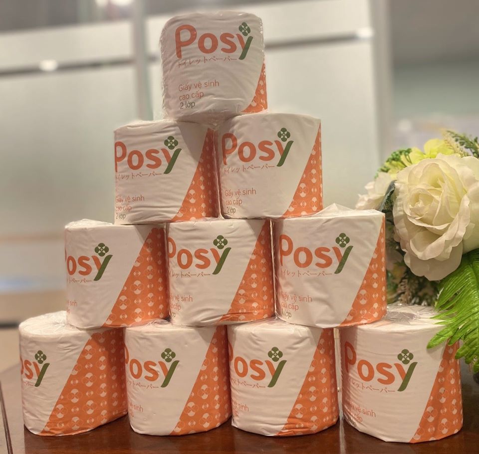 Giấy vệ sinh Posy 10 cuộn 2 lớp