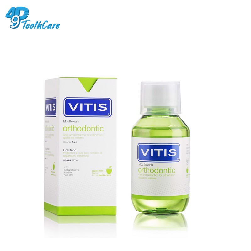 Nước súc miệng cho người mang khí cụ chỉnh nha Vitis Orthodontic 150ml