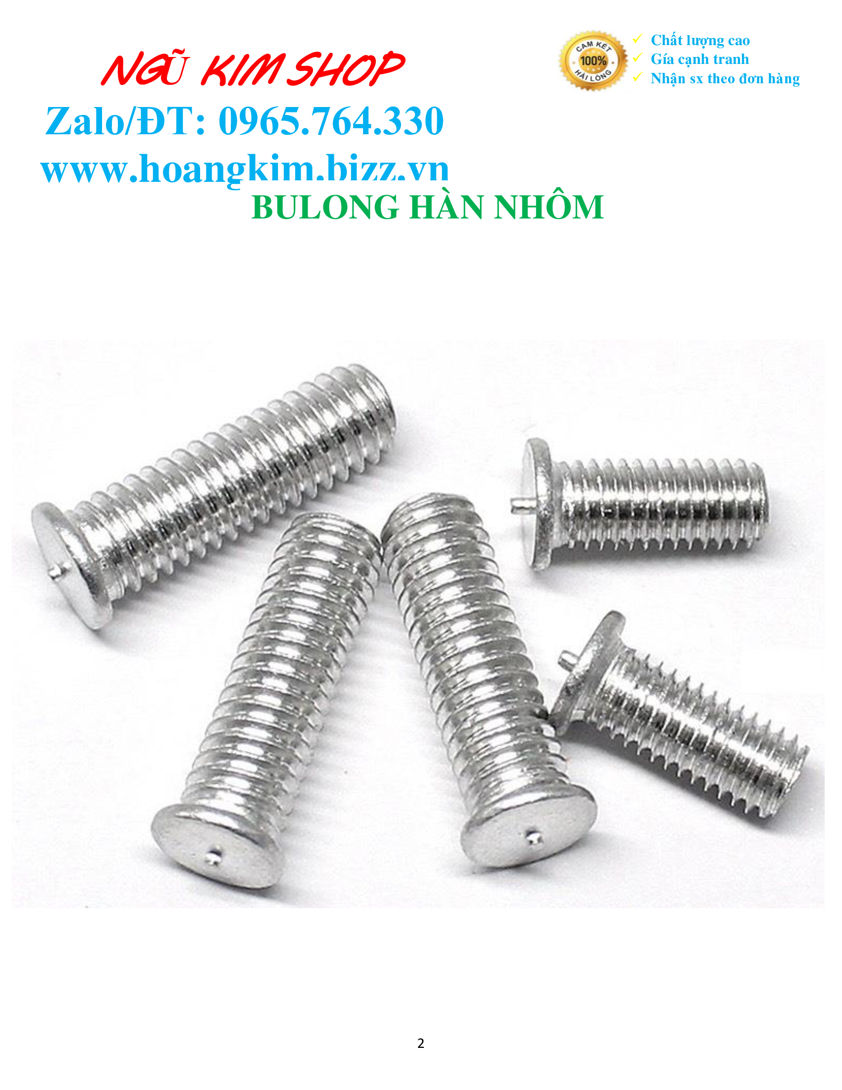 BULONG HÀN NHÔM _ ĐINH HÀN NHÔM M4