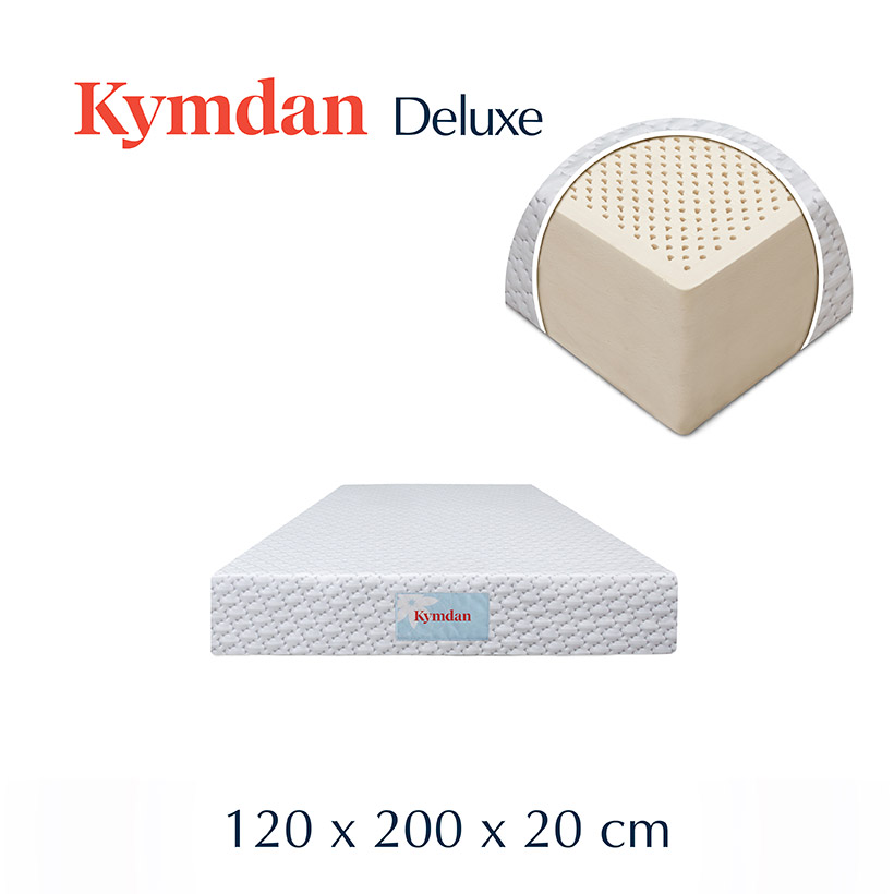 Nệm cao su thiên nhiên Kymdan Deluxe 120 x 200 x 20cm SFM