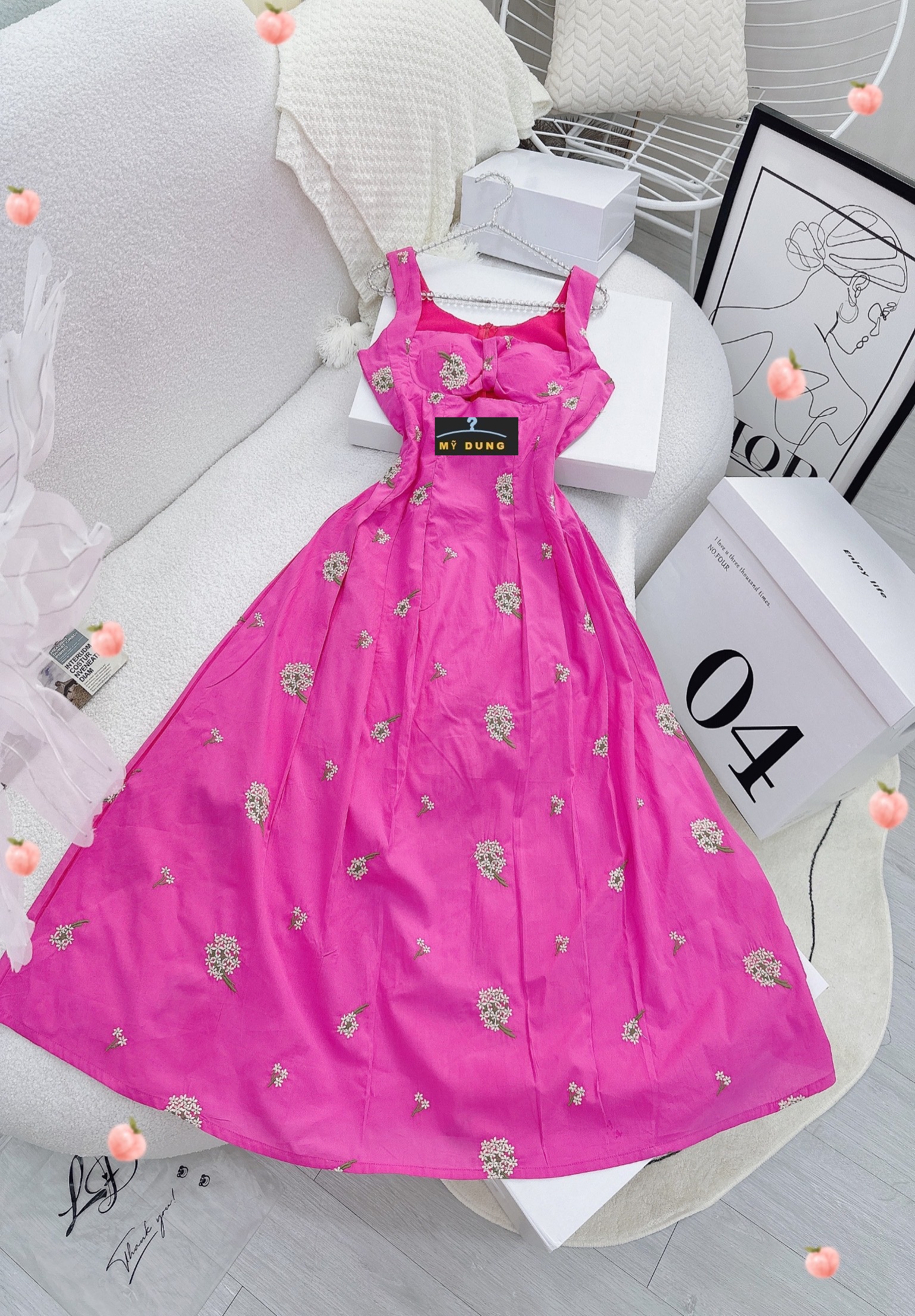 SIÊU SIÊU NGỌT NGỌT VỚI EM-ĐẦM MIDI HOA THÊU- STYE TIỂU THƯ NHẸ NHÀNG- SANG TRỌNG, ĐÁNG YÊU, GỢI CẢM - HÀNG THIẾT KỂ LOẠI 1, FORM CHUẨN KHÔNG CẦN CHỈNH, MÊ LẮM CÁC NÀNG ƠI