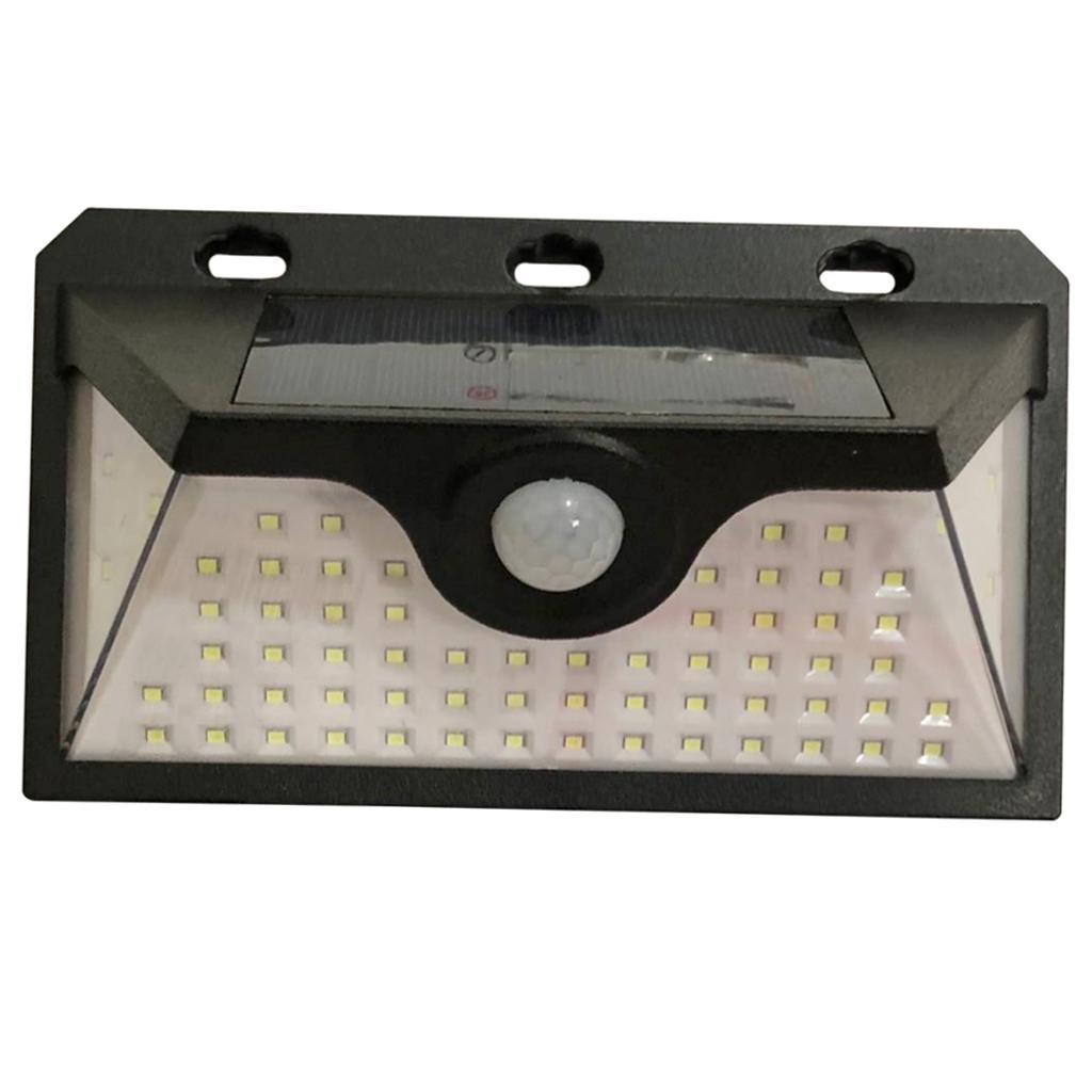 66 LED Solar Powered Human Sensor Light Aisle Garden Yard Security Wall Lamp